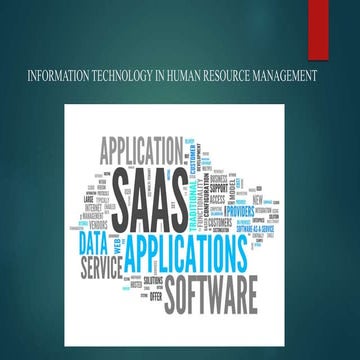 Information technology in human resource management