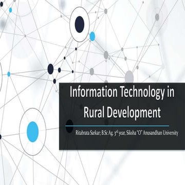 Information Technology in Rural Development