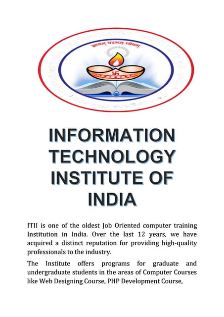 Industrial training institute | PDF