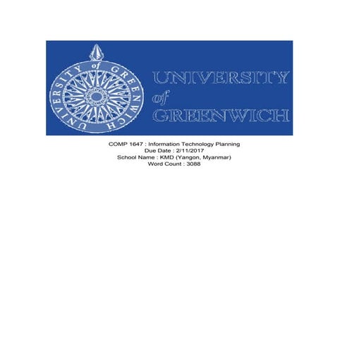 Information technology planning