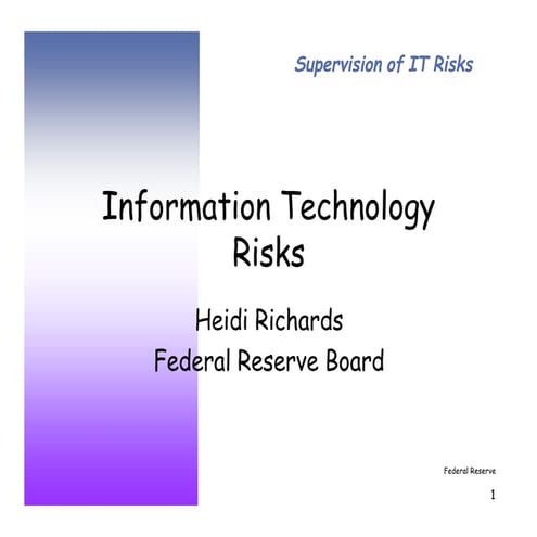 Information technology risks