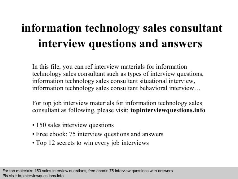 information technology interview questions to ask