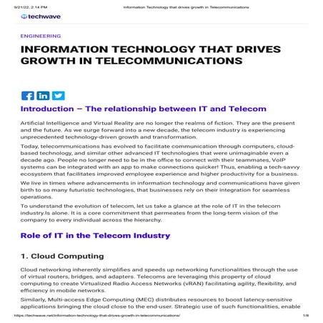 Information Technology that drives growth in Telecommunications.pdf