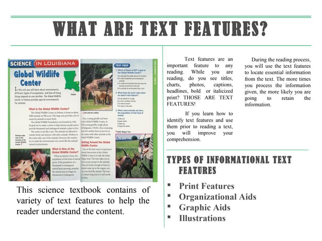 text features powerpoint text features powerpoint