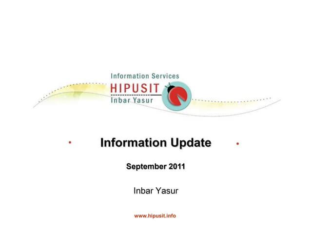 Information update sept 2011