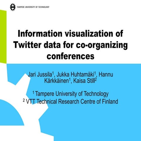 Information visualization of Twitter data for co-organizing conferences