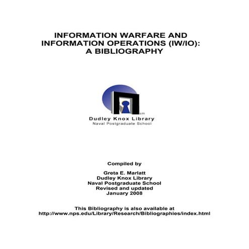 Information warfare and information operations