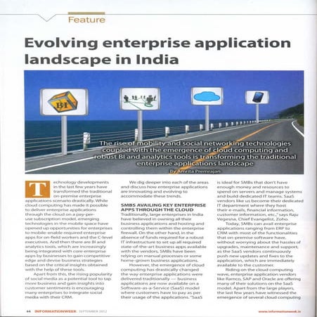 Evolving Enterprise Application Landscape In India