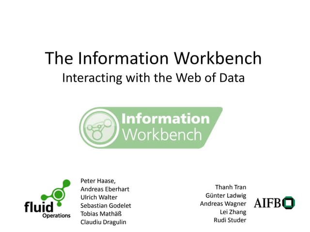 The Information Workbench -  