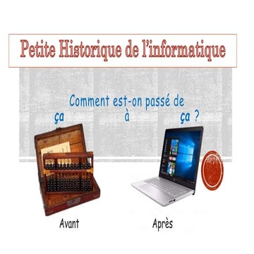 Informatique Historique - Initiation aux systèmes informatiques | PPTX