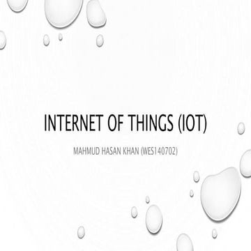 Informative speach iot
