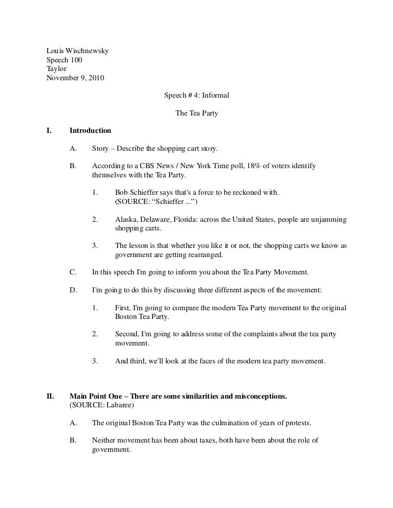 Informative speech essays