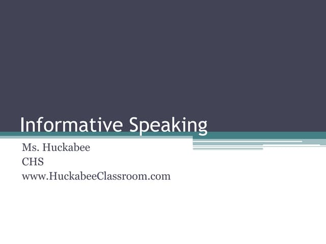 Informative speech slides (1)