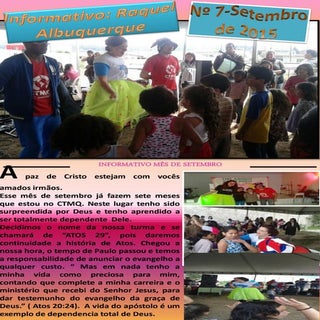 Informativo de Setembro (Ms.Raquel)