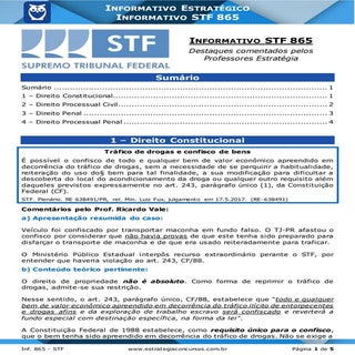 Informativo 865 - Informativo Estra...