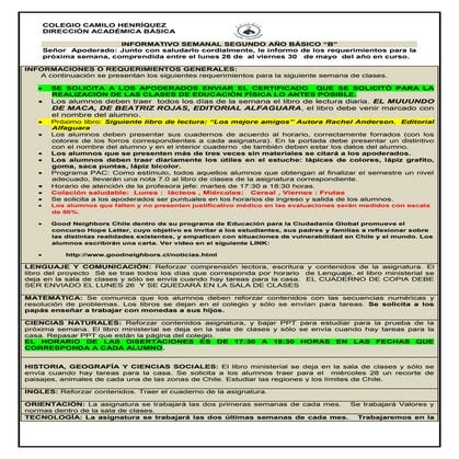 Informativo nº 13   2º basico b- 23 de mayo 2014