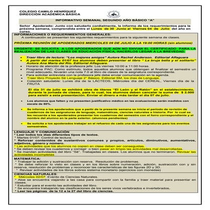 Informativo nº 18-_2º_basico_a-_27_de_junio