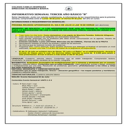 Informativo nº 18-_3º_basico_b-_27_de _junio