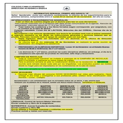 Informativo n°33 -_1°_basico_b_-_30_de_octubre_de_2014