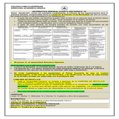 Informativo n°34 -_4°_basico_a_-_7_de_noviembre_de_2014