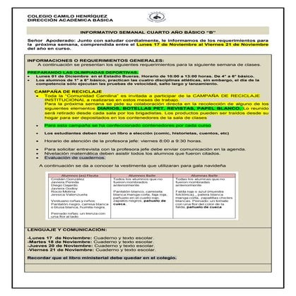 Informativo n°35 -_4°_basico_b_-_14_de_noviembre_de_2014