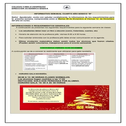 Informativo n°38 -_4°_basico_b_-_12_de_noviembre_de_2014