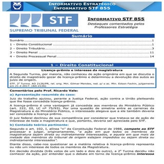Informativo STF 855