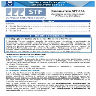 Informativo STF 864