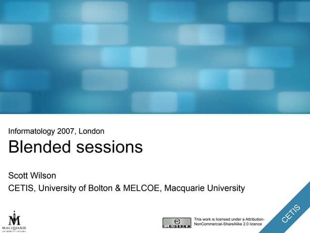 Informatology: using web 2.0 in fac...