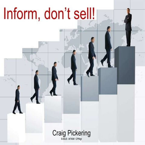 Inform, don't sell - selling in the social media age