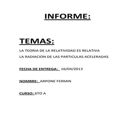 Informe
