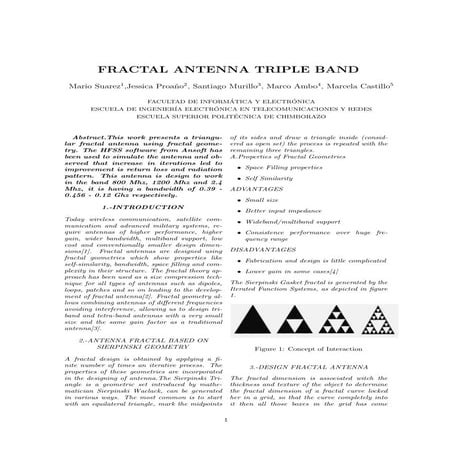 Design and Analysis of Fractal Antenna: A Review | PDF
