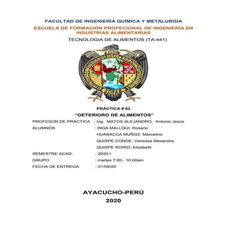 Alteraciones de los alimentos | PDF