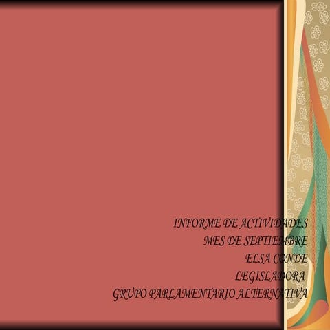 Informe de actividades septiembre