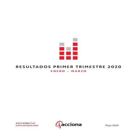 ACCIONA Informe de Resultados 1T 2020