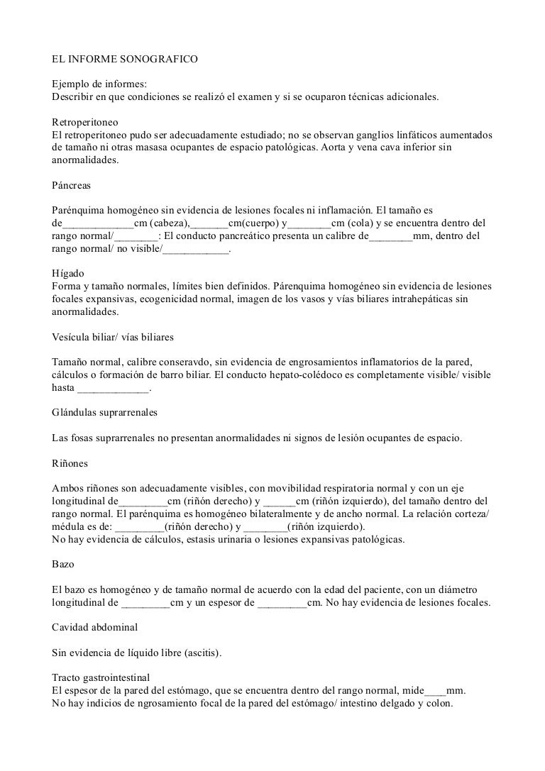 modelo de informe ecografico de prostata modelo de informe ecografico de prostata