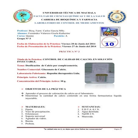 Calcio (spinreact) | PDF