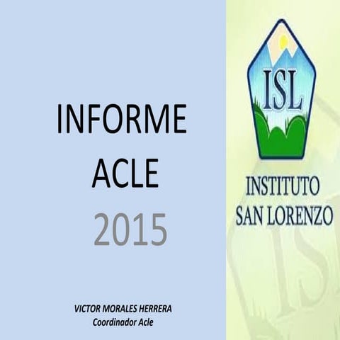 Informe ACLE 2015