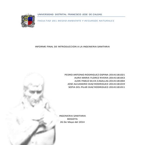 Informe acueducto y alcantarillado