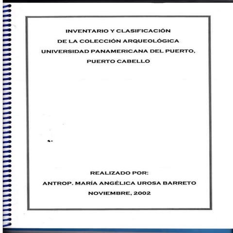 Informe antropológico