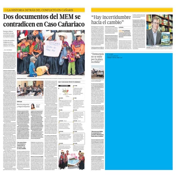 Reportaje sobre Cañaris