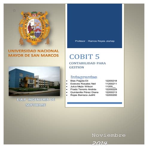 Informe cobit 5.0