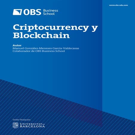 Informe OBS: Criptocurrency y Blockchain