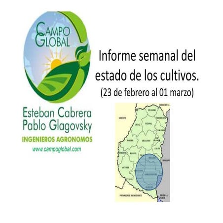 Informe cultivos 23 febrero al 01 marzo