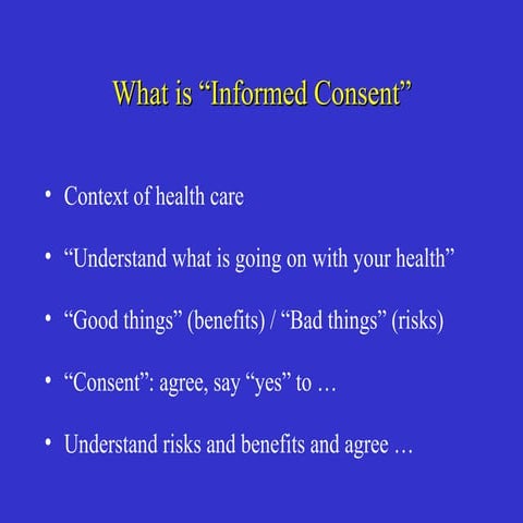 Informed Consent in Paediatrics