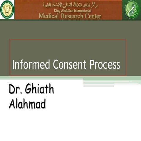 Informed consent process