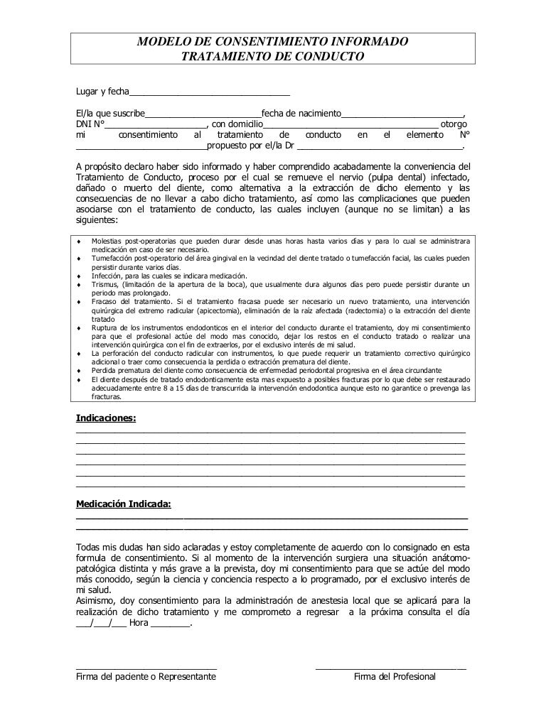 Informed Consent in Spanish