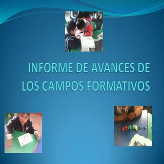 Informe de avances de los campos fo...