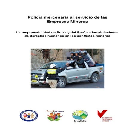 Denuncian Convenios secretos entre la Policía Nacional del Perú y empresas mi...