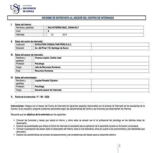 Informe de entrevista - Asesor de centro - 2025 - 1 - Johan.docx